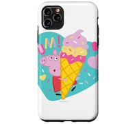 Custodia per iPhone 11 Pro Max Peppa Pig Yum Ice Cream