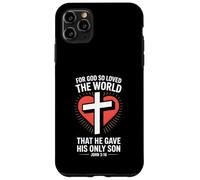 Custodia per iPhone 11 Pro Max Per Dio così amato il mondo Giovanni 3:16 Scrittura