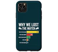 Custodia per iPhone 11 Pro Max Perché abbiamo perso la partita Calcio Calcio Divertente Sport Umorismo