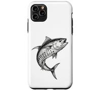 Custodia per iPhone 11 Pro Max Pescatore di pesce di tonno pinna gialla vintage pescatore