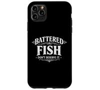 Custodia per iPhone 11 Pro Max Pesce pastella non meritano divertente pesce gioco di parole umorismo