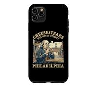 Custodia per iPhone 11 Pro Max Philadelphia Cheesesteaks Wiz Wit Benjamin Franklin Philadelphia Philadelphia