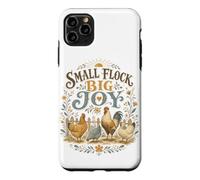 Custodia per iPhone 11 Pro Max Piccolo gregge Big Joy Backyard Chicken Farm Amante
