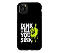 Custodia per iPhone 11 Pro Max Pickleball Dink Till You Sink Slime Paddle Graphic