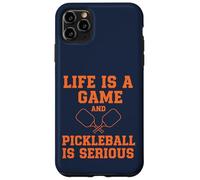 Custodia per iPhone 11 Pro Max Pickleball Life Is A Game Divertente Giocatore di paddle