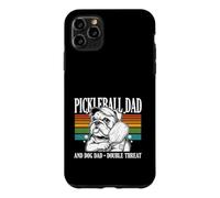 Custodia per iPhone 11 Pro Max Pickleball Papà E Cane Papà Doppia Minaccia