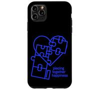 Custodia per iPhone 11 Pro Max Piece Together Happiness Puzzle Cuore Design