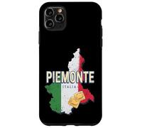 Custodia per iPhone 11 Pro Max Piemonte Italia Retro Regione Mappa Vintage Pasta Souvenir