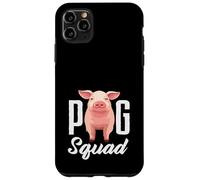 Custodia per iPhone 11 Pro Max Pig Squad Team Crew Farmer Group Farm Animal Rosa