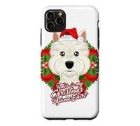 Custodia per iPhone 11 Pro Max Pigiama con scritta "This Is My Christmas", West Highland Terrier