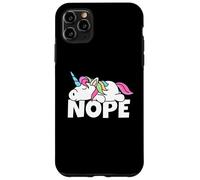 Custodia per iPhone 11 Pro Max Pigro Unicorn Non Oggi Nope