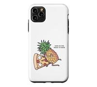 Custodia per iPhone 11 Pro Max Pineapple belongs on pizza