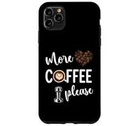 Custodia per iPhone 11 Pro Max Più caffè, prego, Barista Latte Art Espresso Design