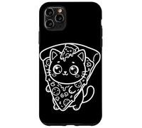 Custodia per iPhone 11 Pro Max Pizza Gatto Kawaii
