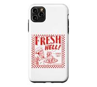 Custodia per iPhone 11 Pro Max Pizza Satan "Fresh Hell" Satan Occult Satanic Lucifer