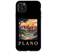 Custodia per iPhone 11 Pro Max plano, texas, retro, vendemmia, orizzonte, tramonto, parco, paesaggio urbano