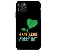 Custodia per iPhone 11 Pro Max Plant More Worry Not Pocket Design, abbigliamento grafico da giardiniere