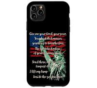 Custodia per iPhone 11 Pro Max Poesia sulla Statua della Libertà, libertà