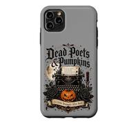 Custodia per iPhone 11 Pro Max Poeti morti e zucche Poetcore Lettura Halloween