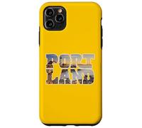 Custodia per iPhone 11 Pro Max Portland, faro, capo, elisabetta, dentro, vendemmia, tipografia
