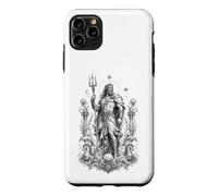 Custodia per iPhone 11 Pro Max Poseidone Sea Dio Onde Oceano Mitologia Greca Opera d'arte