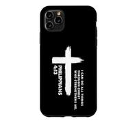 Custodia per iPhone 11 Pro Max Posso fare tutto attraverso Cristo Back Print Only Christian