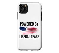 Custodia per iPhone 11 Pro Max Powered By Liberal Tears Flag Anti Liberal Make Liberals Cry