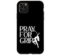 Custodia per iPhone 11 Pro Max Pray For Grip - Cerchio divertente per aereo, regalo per yoga aereo