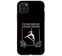 Custodia per iPhone 11 Pro Max Preferirei essere sottosopra, volare yoga aereo, sete aeree