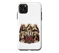 Custodia per iPhone 11 Pro Max Prega come una ragazza Cattolica Donne Santa Teresa Giovanna d'Arco Maria