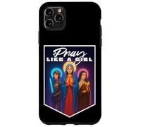 Custodia per iPhone 11 Pro Max Prega come una ragazza Cattolica Donne Santa Teresa Giovanna d'Arco Maria