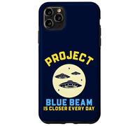Custodia per iPhone 11 Pro Max Progetto Blue Beam Retro UFO Fantascienza Design Divertente