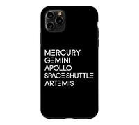 Custodia per iPhone 11 Pro Max Programmi Spaziali Mercurio Gemelli Apollo Shuttle Artemis to Moon