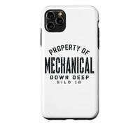 Custodia per iPhone 11 Pro Max Proprietà di Mechanical Down Deep Silo 18 Nero