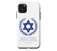 Custodia per iPhone 11 Pro Max Psalms 122:6-9 Star of David Israel Bible Verse Hebrew