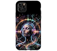Custodia per iPhone 11 Pro Max Psichedelico Trance Rave Arte Colorata