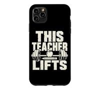Custodia per iPhone 11 Pro Max Questo insegnante solleva divertente fitness bilanciere bodybuilder palestra