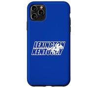 Custodia per iPhone 11 Pro Max Racehorse Silhouette All'interno Lexington Kentucky Bold Letters