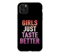 Custodia per iPhone 11 Pro Max Ragazze Solo Taste Better - Divertente Lesbiche Orgoglio Bandiera Colori