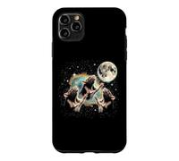Custodia per iPhone 11 Pro Max Rats Howling At The Moon - Simpatico topo divertente per amanti dei topi