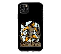 Custodia per iPhone 11 Pro Max Re Leonida di Sparta 540 dc Spartano con elmetto