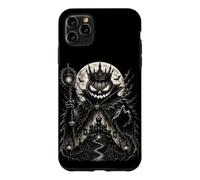 Custodia per iPhone 11 Pro Max Re zucca gotico Halloween Castello Horror