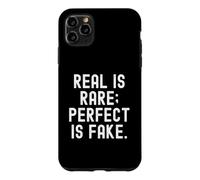 Custodia per iPhone 11 Pro Max reale è raro perfetto è falso Saggezza Minimalist Text Design