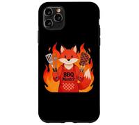 Custodia per iPhone 11 Pro Max Red Fox Cooking Grill BBQ Funny Gift Red Fox