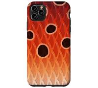 Custodia per iPhone 11 Pro Max Regali di decorazione di pesca di arte della scala della pelle di pesce rosso dello stato dell'