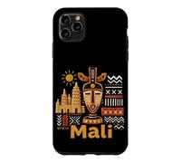 Custodia per iPhone 11 Pro Max Regalo disegnato a mano del punto di riferimento del souvenir di viaggio del Mali