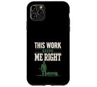 Custodia per iPhone 11 Pro Max Registrazione Terapia Logger Terapia Umorismo Motosega Life Forest