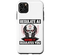 Custodia per iPhone 11 Pro Max Regola l'IA prima che regoli il tuo teschio robot