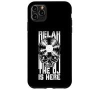 Custodia per iPhone 11 Pro Max Relax The DJ Is Here LP Gothic Skull per amanti del disco in vinile