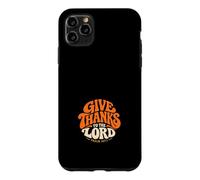 Custodia per iPhone 11 Pro Max Rendete grazie al Signore Salmo 107:1 Retro Christian